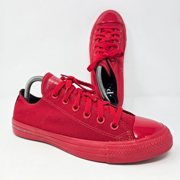 Converse Shoes - Converse All Star x OPI Red Heads Ahead Low Top Sneakers Red Womens 9 Mens 7